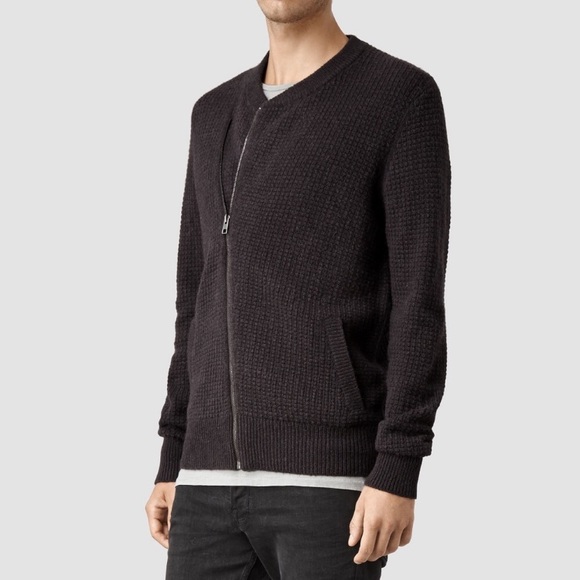 All Saints Switch Bomber Sweater - Picture 6 of 7